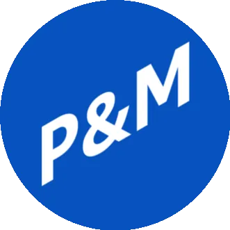 Логотип компании P&M